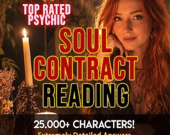 Soul Contract Reading Extra Detailed Personalized Life Reading with Medium Guidance, Past & Future