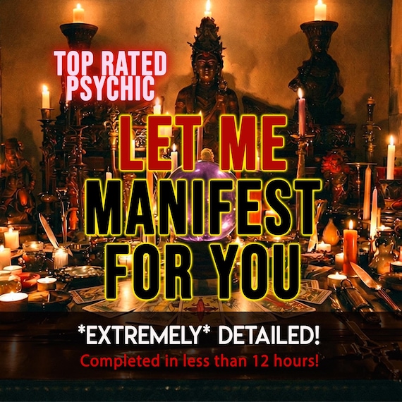 Let Me Manifest For You EXTRA STRONG Manifestation Reading, Personalized Ritual, Psychic Reading, Telepathic insight, Love, Career