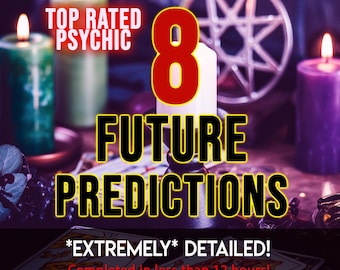 Psychic Prediction Reading EXTRA DETAILED 8 Fortune Telling, Clairvoyant Reading Medium, Psychic Future Reading