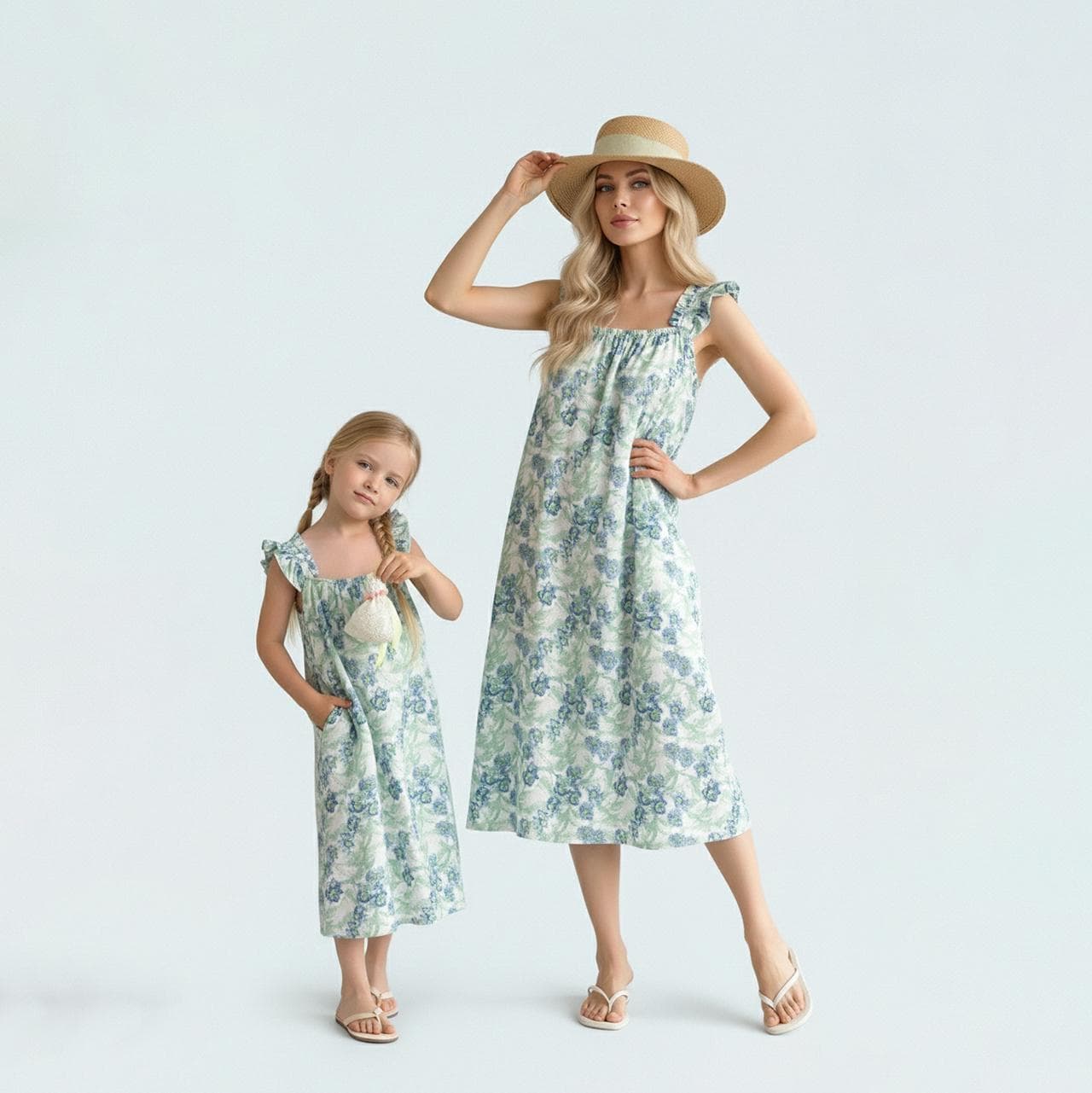 honeysuckle beach dress Mother Daughter Matching Dress Summer Dresses Mommy and Me Clothes Puf main image 1