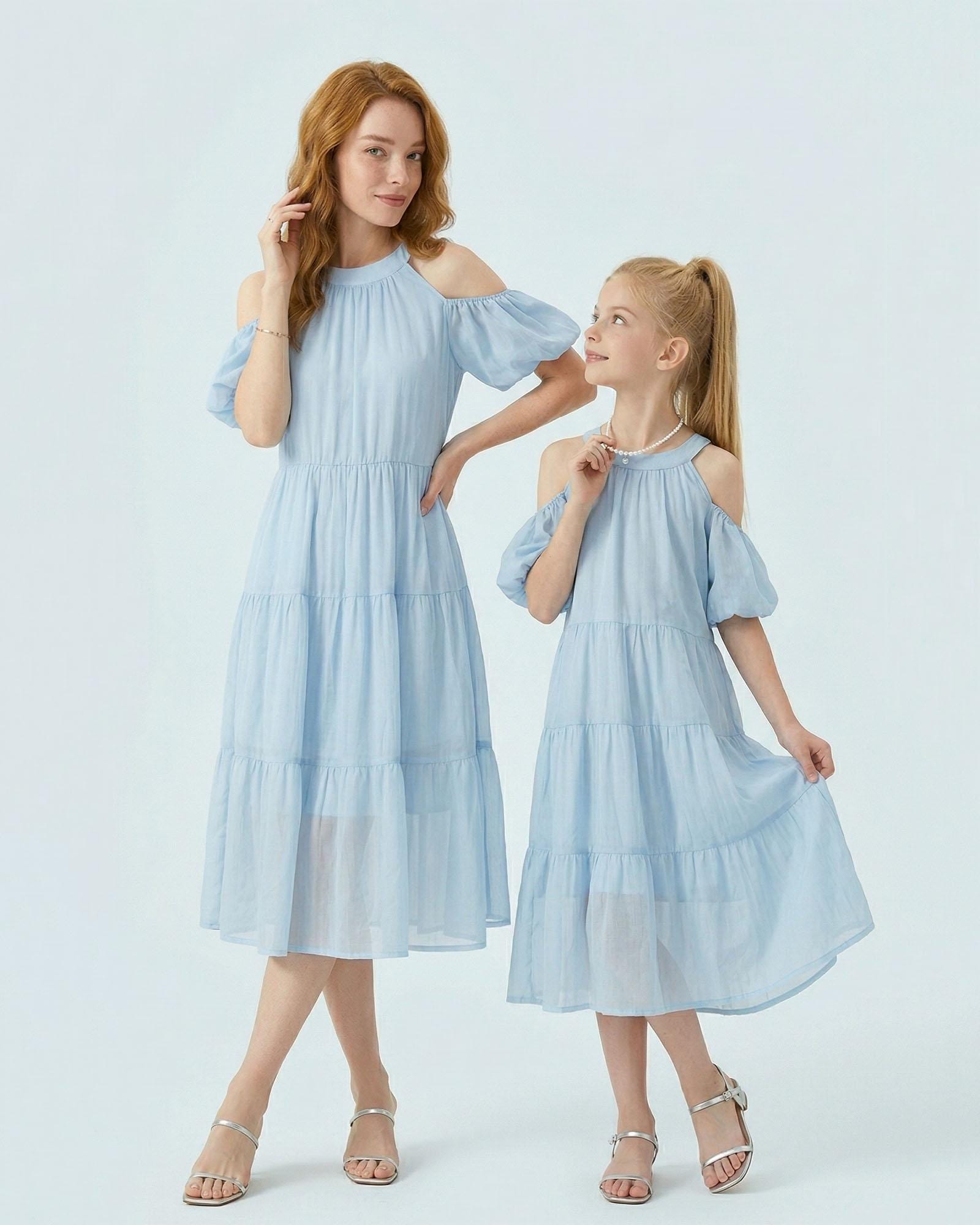 Mommy and Me Dresses Mother Daughter Matching Dress for Family Vacation Beach Cruise