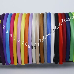 Hard Plastic headband 100 headbands satin covered headband 1 size fits all satin covered headband soft headband plastic headband DIY supply