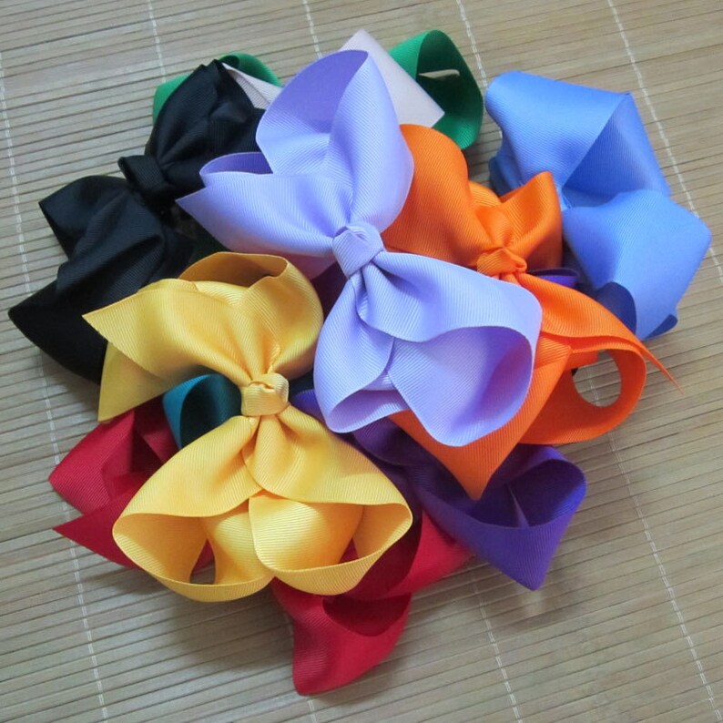 Set of 50 Pcs 6 Inch Bows Hair Bows for Girls Baby Girls Etsy