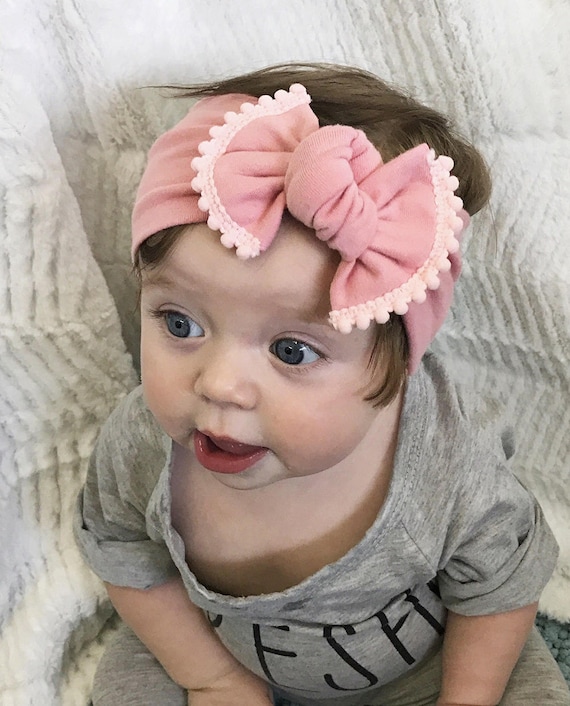 Baby Ragazze Floreale Fascia Top Knot Fiocco Turbante Cravatta Fascia per capelli accessori per capelli