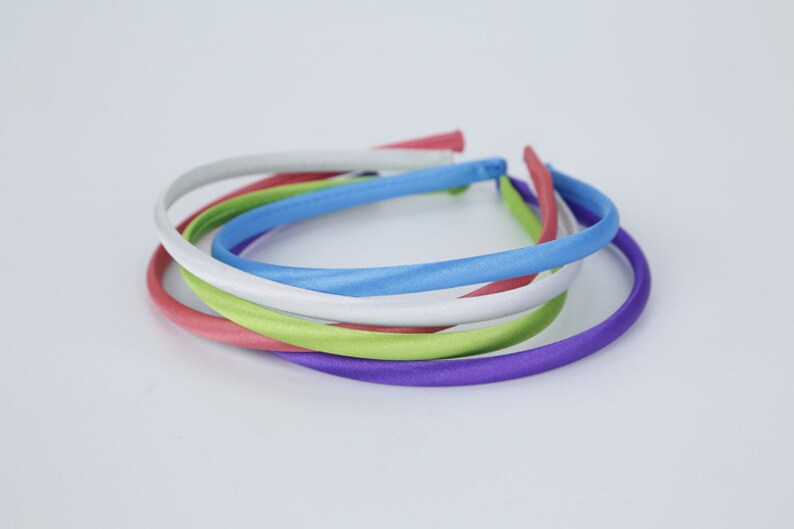 Hard Plastic Headband 100 Headbands Satin Covered Headband 1 Etsy