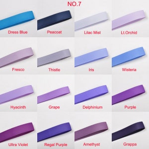Cinta de grosgrain de 196 colores y 14 anchos para elegir, 100 yardas, cinta de 3/8, cinta de grosgrain morada, también tenemos cinta de grosgrain de 3 pulgadas