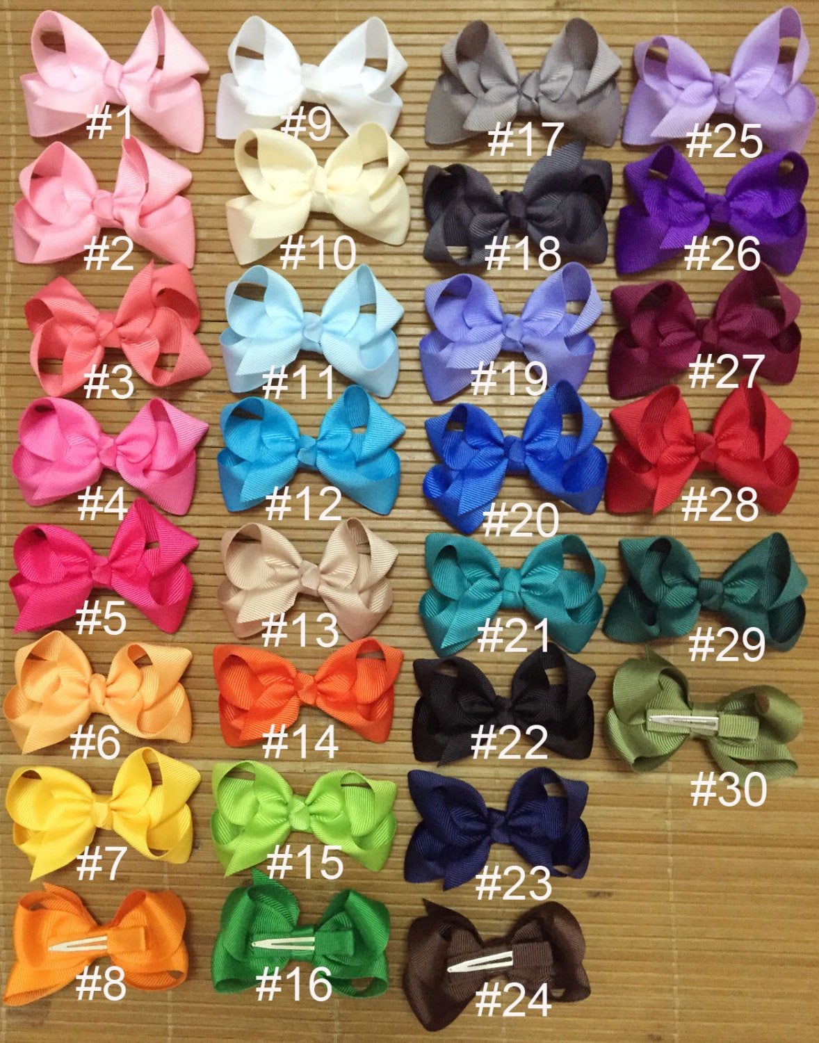 Set of 20 3 inch baby hair bow.. 3 inch baby girls bow sets Etsy