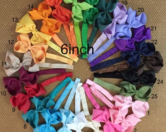 Set of 25 baby headband - 6" bow headband - girl headband - infant headband - headband bow, girl headbands with bow, girl gift birthday