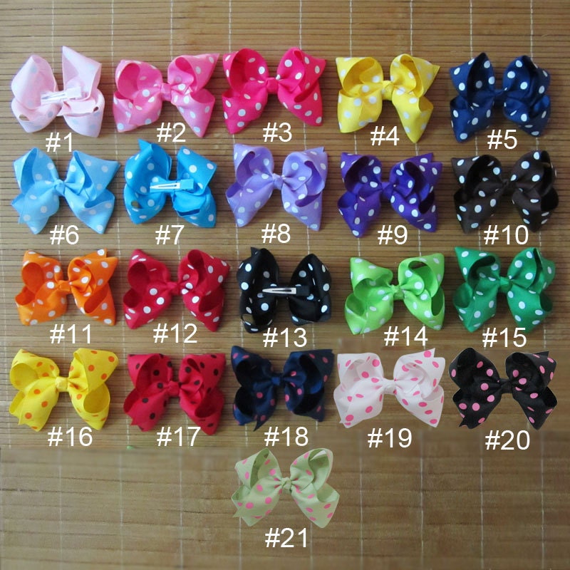 Set of 40 pcs 4 inch kid hair bows hair bows for girls 46 Etsy
