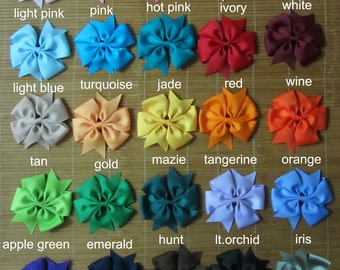 Set di 25 pezzi di fiocchi boutique da 4" - fiocco - fiocco boutique - fiocchi per bambini - fiocchi per bambine - fiocchi per neonati - 25 colori tra cui scegliere, scegli i colori