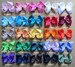 Set of 40 pcs 4 inch kid hair bows, hair bows for girls 46 colors to choose, attached with the ribbon 45mm single prong alligator clip 