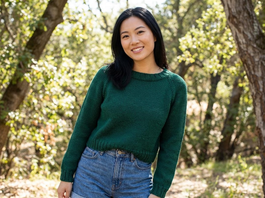Knitting Raglan Jumper Pattern (PDF Download) - Etsy