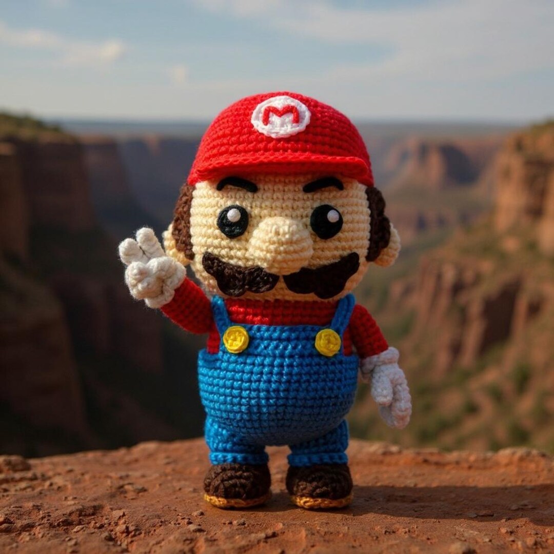 Super Mario Amigurumi Crochet Pattern PDF, Mario Doll Crochet Tutorial ...