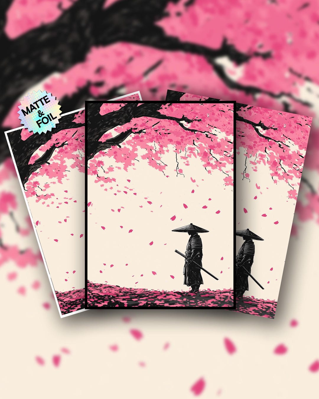 Riftbound Card Sleeves: Sakura Samurai, Compatible With All Mtg/tcg ...