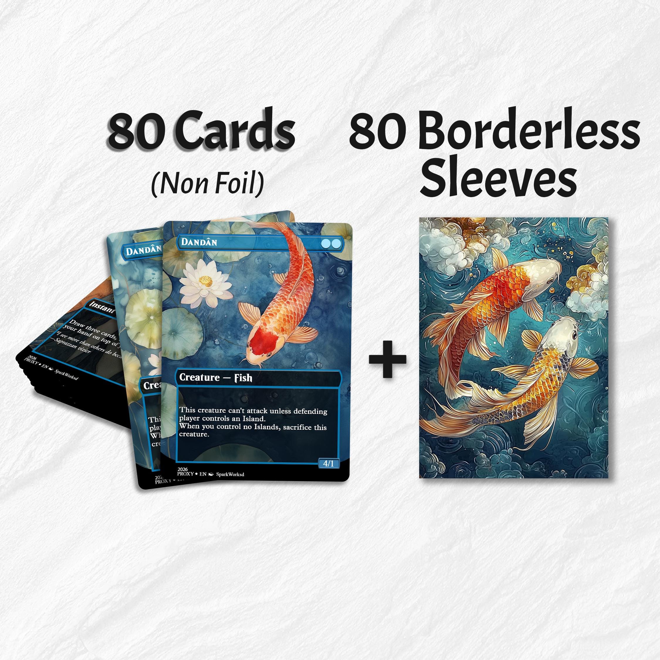 Dandan Proxy Deck, Forgetful Fish, Watercolor Style, Custom 80 Art ...