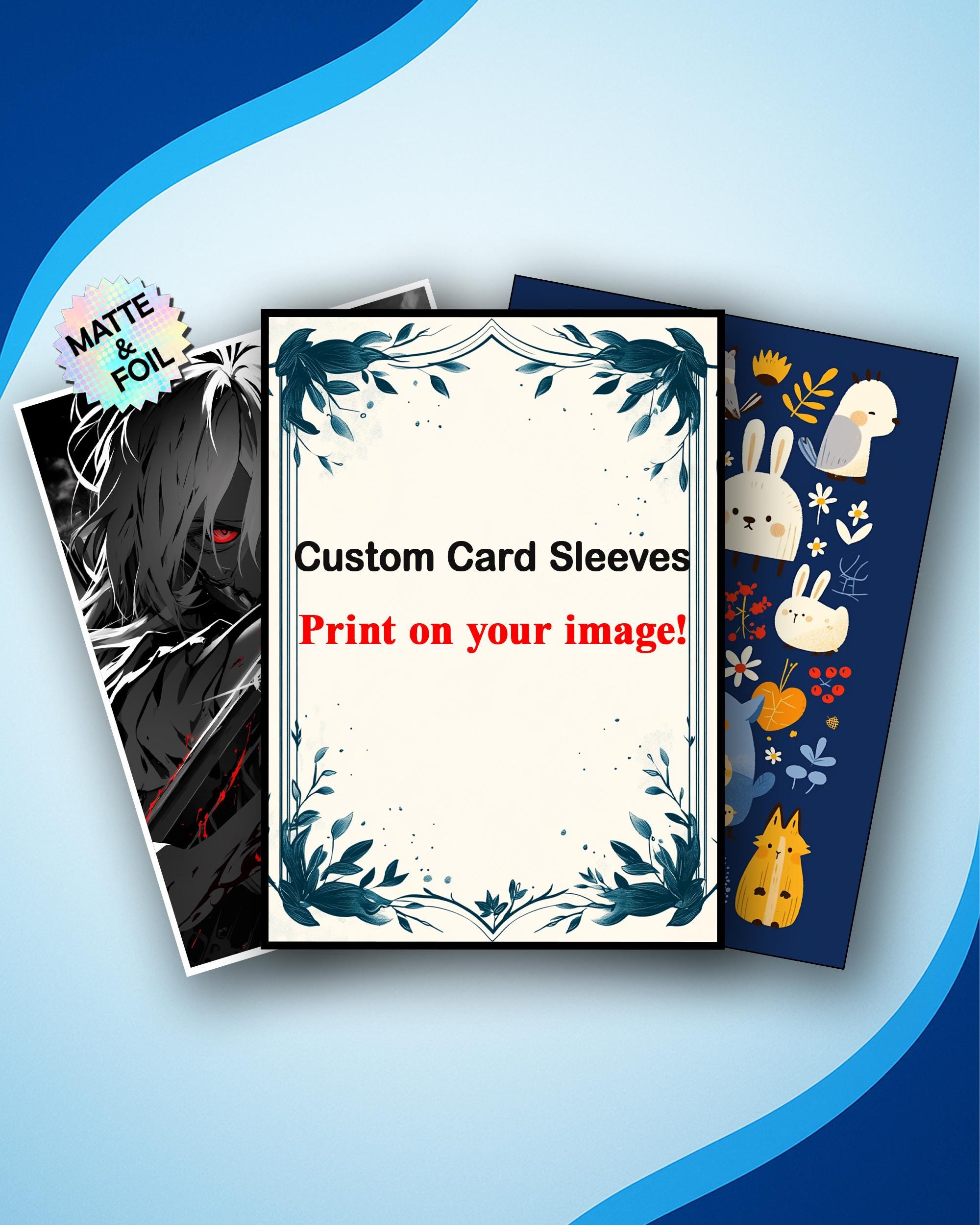custom foil card sleeves Custom frameless foil Card Sleeves main image 1