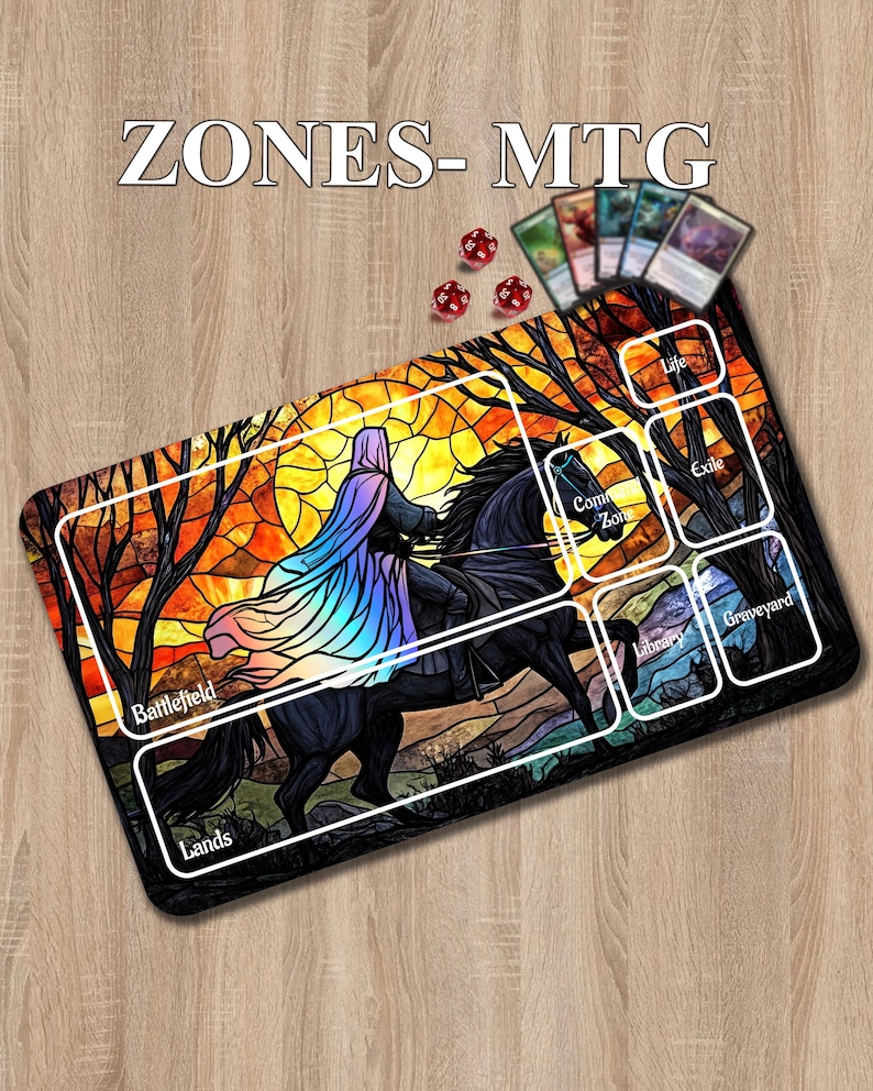 Custom Playmat | Foil Version Available | MTG/ Riftbound Playmat | 24''x 14'' & 35 x 15.5'' image 8