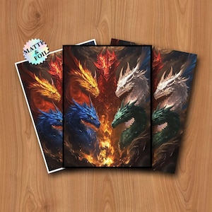 tiamat card sleeves Adventures in the Forgotten Realms Wall Scroll for Magic: The Gathering Keep your cards free of the wear and tear of battle 100ct Textured Matte TCG/MTG Card