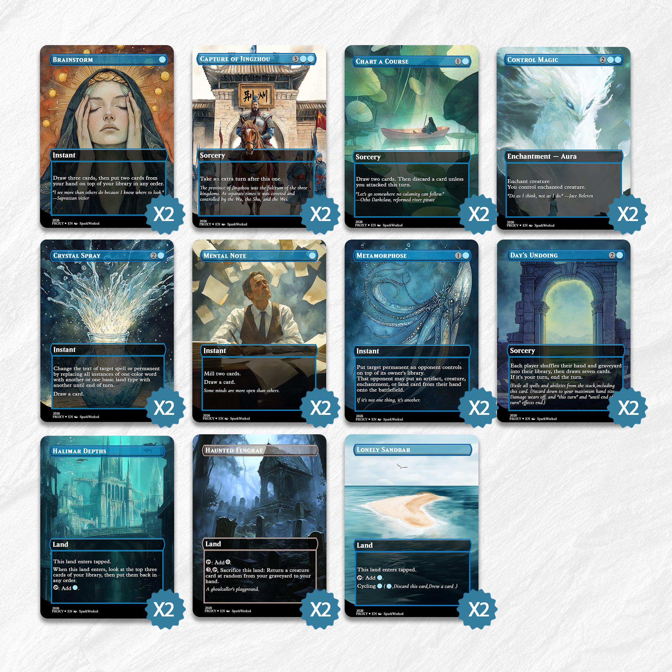 Dandan Proxy Deck, Forgetful Fish, Watercolor Style, Custom 80 Art ...