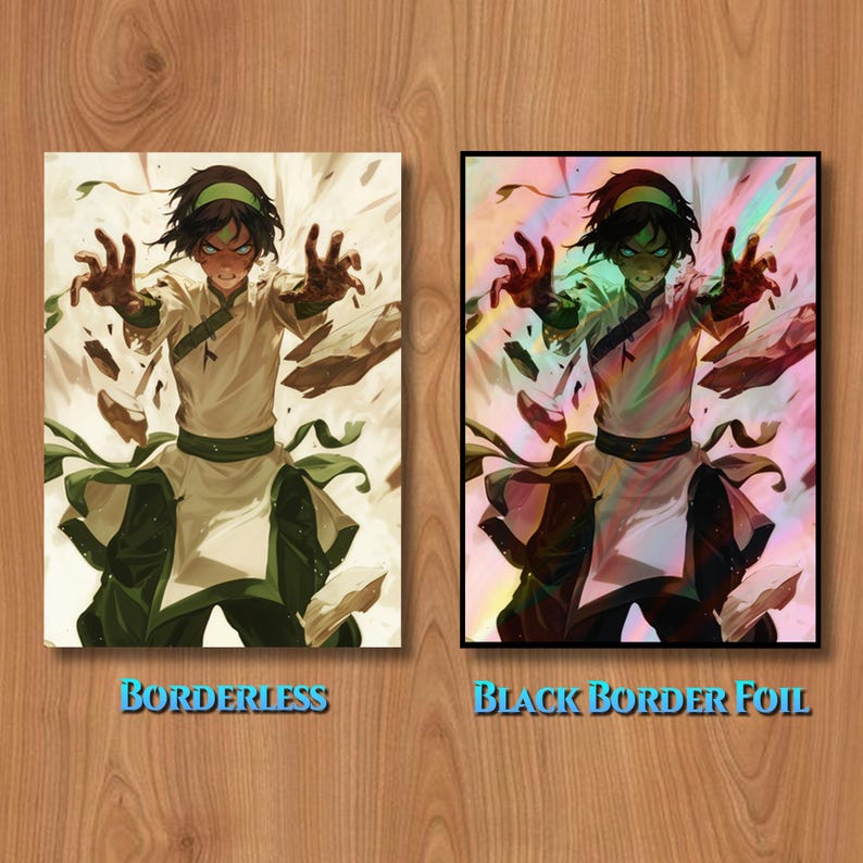 MTG Card Sleeves, Avatar Toph Inspiration Art Card Sleeve, Matte or ...