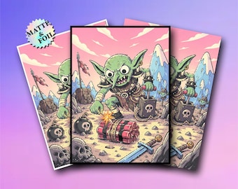 mtg goblin card sleeves Magic: The Gathering Marvel's Spider-Man Green Premium Art free full Pik Goblin Treasure Hoarder