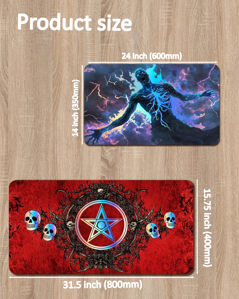 Custom Playmat | Foil Version Available | MTG/ Riftbound Playmat | 24''x 14'' & 35 x 15.5'' image 3