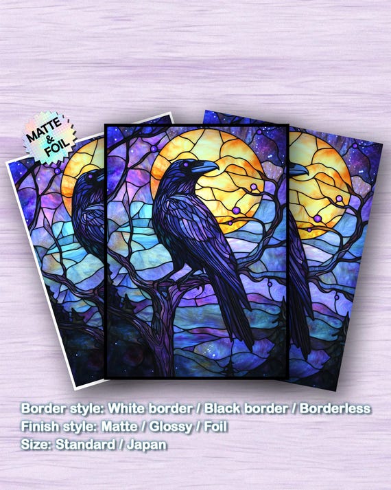 foil card sleeves Yamato Holographic OPCG/MTG/TCG Size Anime Trading Card Protectors for 67x92mm Standard Size Pocket showing off a binder page MTG Card Sleeves, Riftbound Sleeve,
