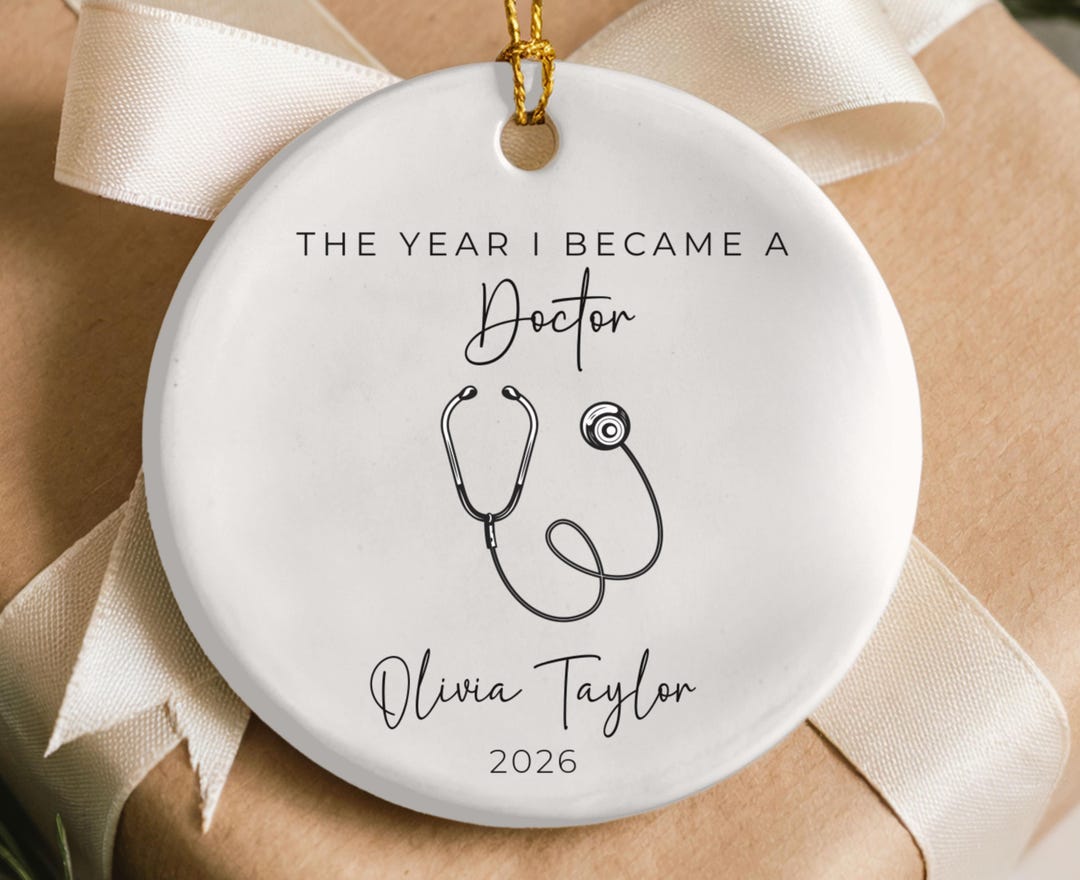 Doctor Graduation Ornament Personalized MD Grad 2026 Gift Med School ...