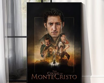 Poster Le Comte De Monte Cristo - Affiche Film 40x60 Cm Sans Cadre - Décoration Murale Chambre, Salon, Cinéphile