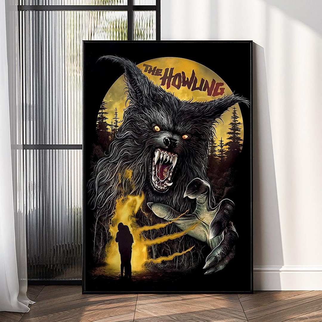 The Howling Canvas Movie Poster – Vintage Wall Art – Frameless Home ...