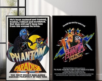 Phantom of the Paradise Canvas Movie Poster – Vintage Wall Art – Frameless Home Theater Decor – Print Gift