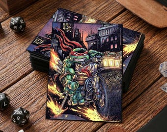 Ninja Turtles Matte  MTG Card Sleeve, TCG Accessory, Applicable To: Pokémon, Weiss, DBS, F&B, Etc.