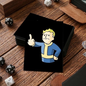 fallout mtg card sleeves Please Stand by - 100 Pack for MTG, Qatar x 3.5 in Mtg Fallout Card Sleeves