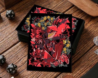 Hazbin Hotel mat MTG-kaarthoesje, TCG-accessoire, van toepassing op: Pokémon, Weiss, DBS, F&B, enz.