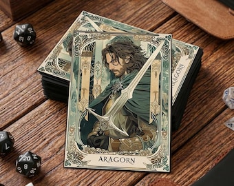 Aragorn LOTR matte kaarthoes, TCG-accessoire, van toepassing op: Pokémon, Weiss, DBS, F&B, enz.