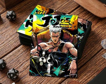 JoJo Star Platinum Matte  MTG Card Sleeve, TCG Accessory, Applicable To: Pokémon, Weiss, DBS, F&B, Etc.