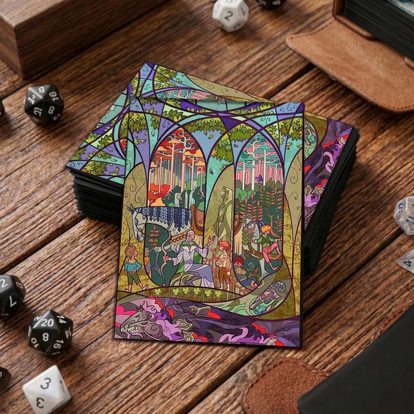 LOTR Matte  Mtg Card Sleeve, TCG Accessory, Applicable To: Pokémon, Weiss, DBS, F&B, Etc.