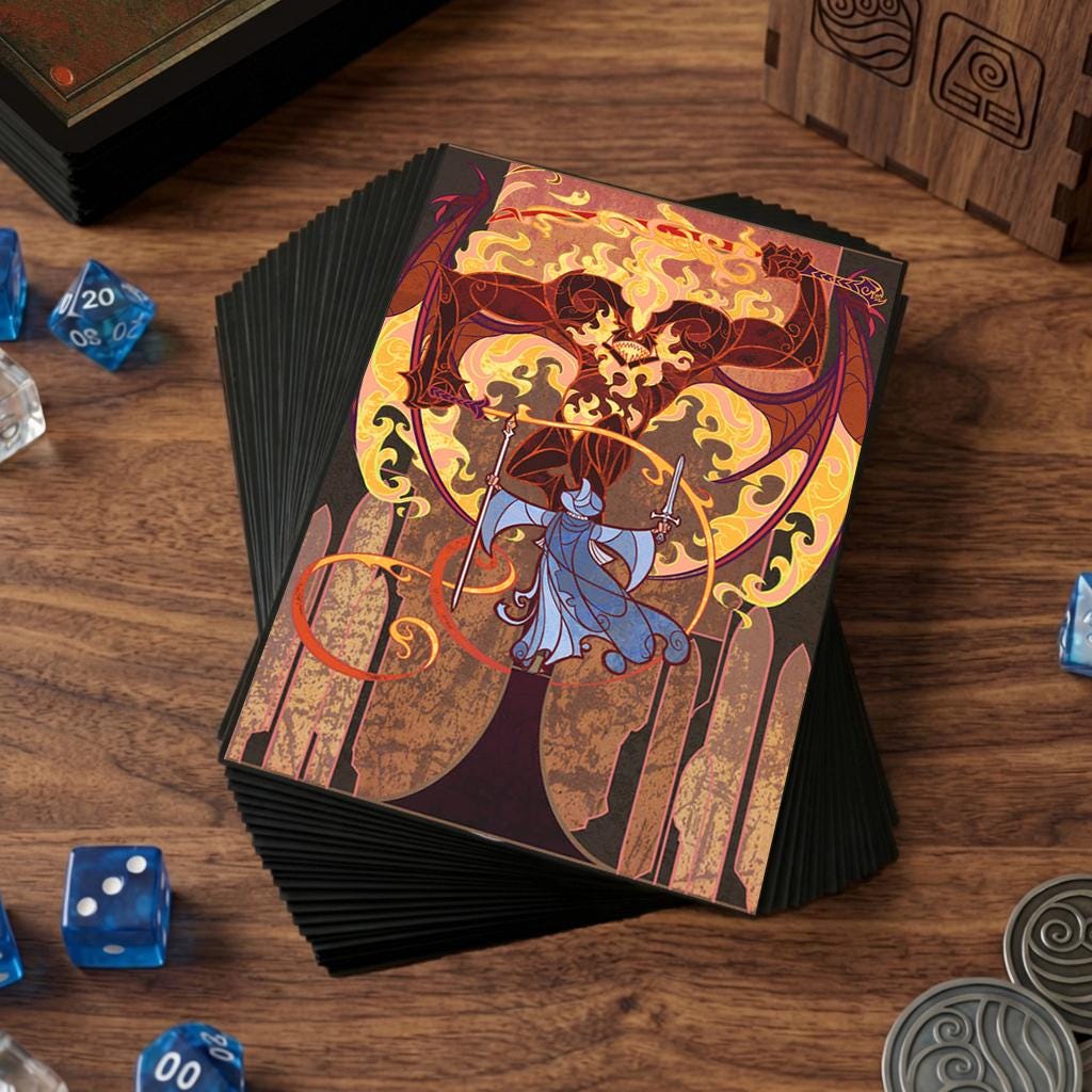 Gandalf Vs Balrog Matte MTG Card Sleeve, TCG Accessory, Applicable To ...