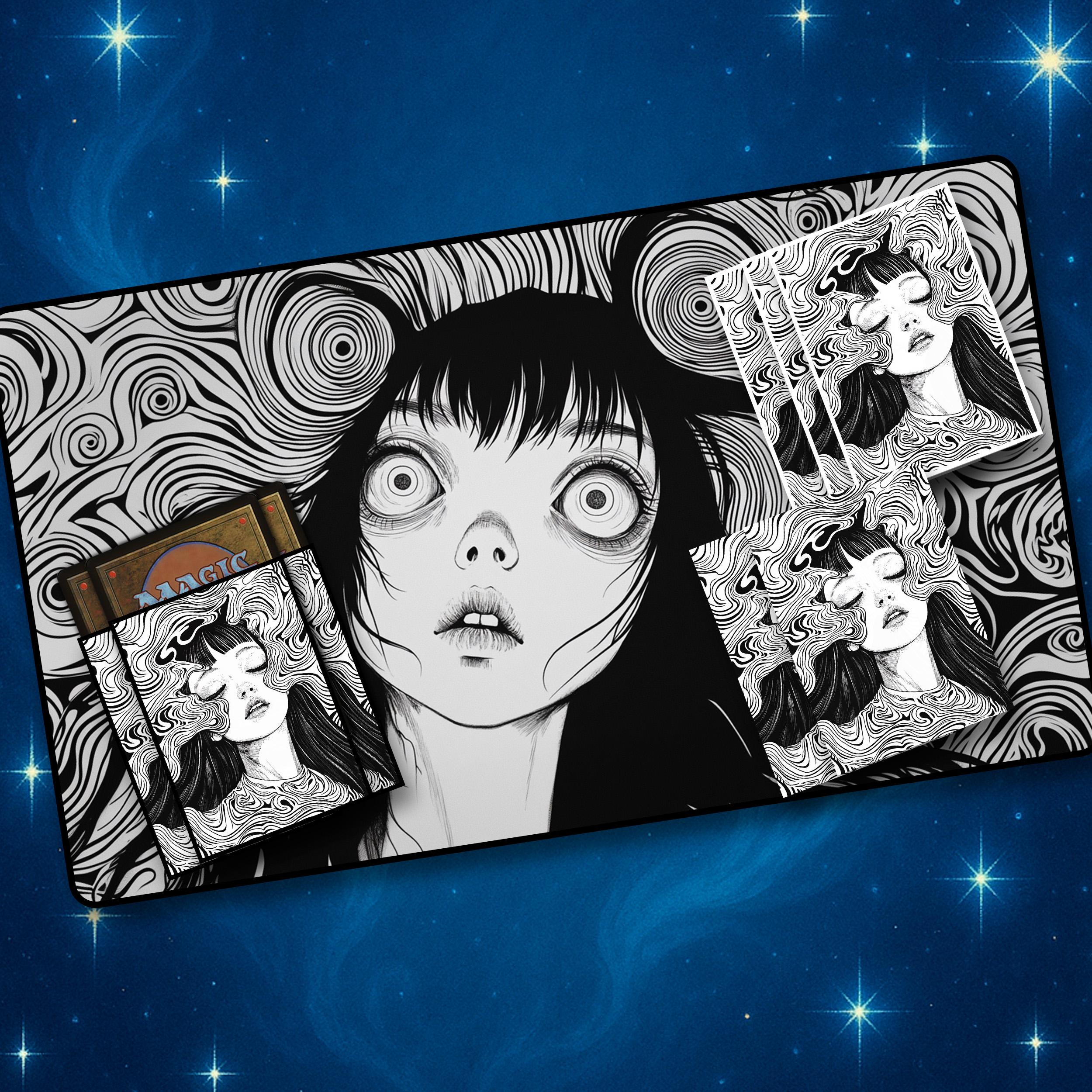 junji ito card sleeves Personalized MTG Card Sleeves,junji Ito Style Horror Art TCG Card Sleeve,mtg Accessories,protect Precious Cards,top Quality Magic Sleeve,pvc