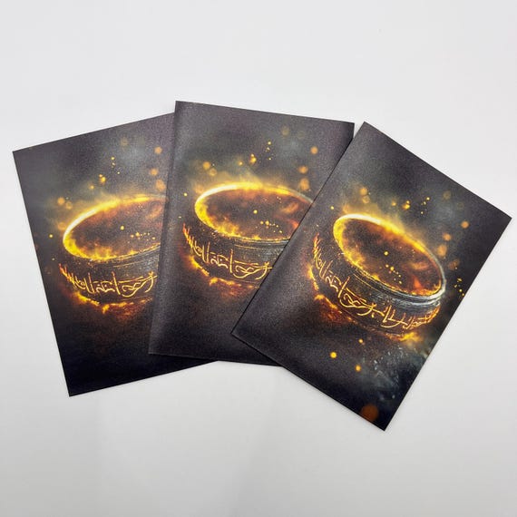 LOTR-Inspired MTG Card Sleeves , The One Ring Standard Size TCG Sleeves,  Matte or Foil.