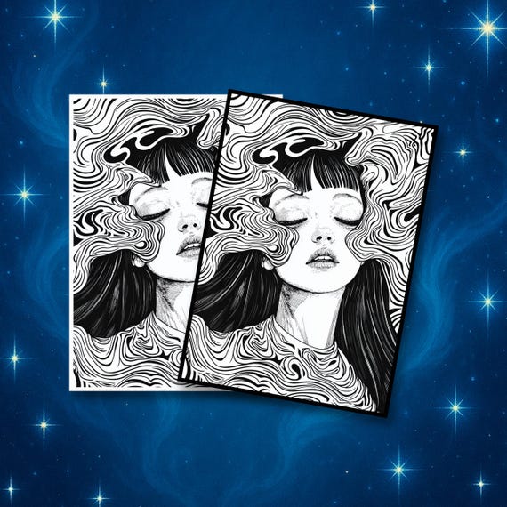 MTG Card Sleeves  Junji Ito Art Anime Girl TCG Sleeves, Matte/ Foil ,  Standard Size. - Etsy