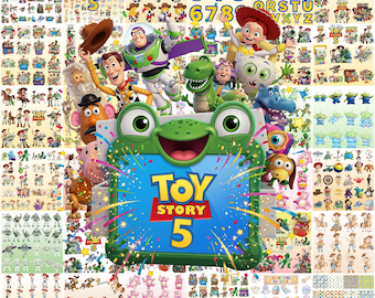 500+New Toy Story 5 PNG Bundle,Buzz Lightyear,Woody Jessie PNG,Alphabet, Toy Story Birthday Shirt Design, Toy Story Clipart-Instant Download