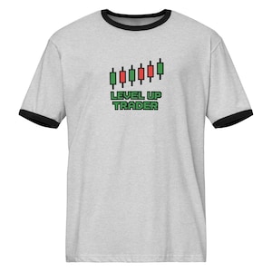 Level Up Trader Unisex ringer t-shirt