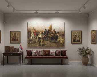 Seoba Srba Poster | Paja Jovanovic | Great Serb Migration | Serbian Heritage Wall Art | Diaspora Gift