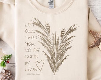 Christian Boho Sweater | Christian Floral Hoodie | Faith Sweatshirt for Women | Bible Verse Sweater | Inspirational Gift