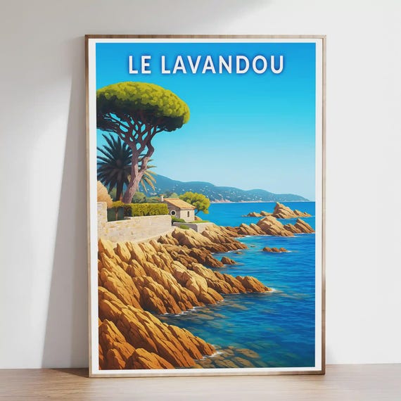 Affiche Le Lavandou - Vintage & Méditerranée – Posters de nos régions