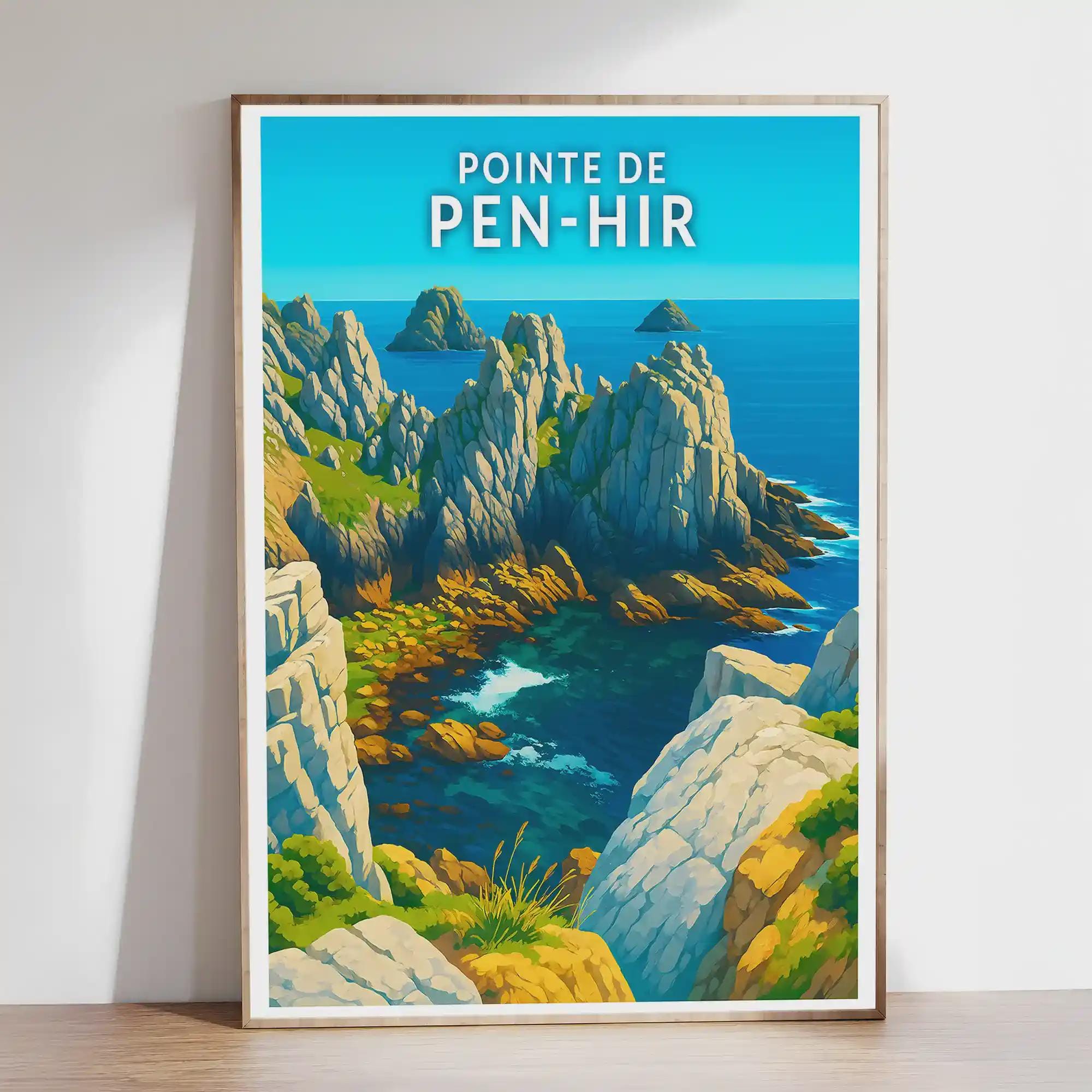 ポスター - Pointe de Pen-Hir - ブルターニュ、フィニステール