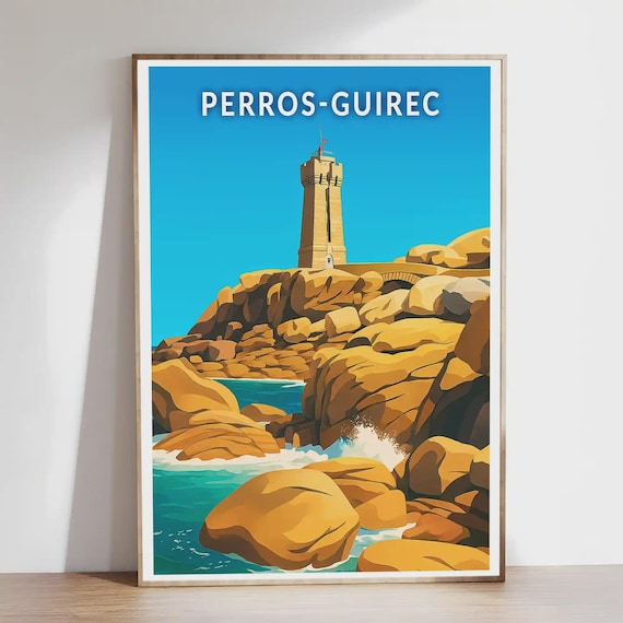 Tirage Citrate Vintage Côtes-d'Armor Perros-Guirec Vers 1900 – Bretagne Ancienne