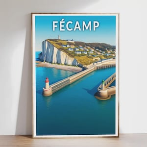 Poster - Fécamp - Normandy - Illustration, Vintage Poster