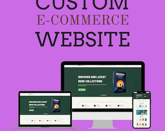 Diseño de sitio web de comercio electrónico personalizado / Tienda en línea adaptable / Sitio web comercial profesional por Dudy Creates